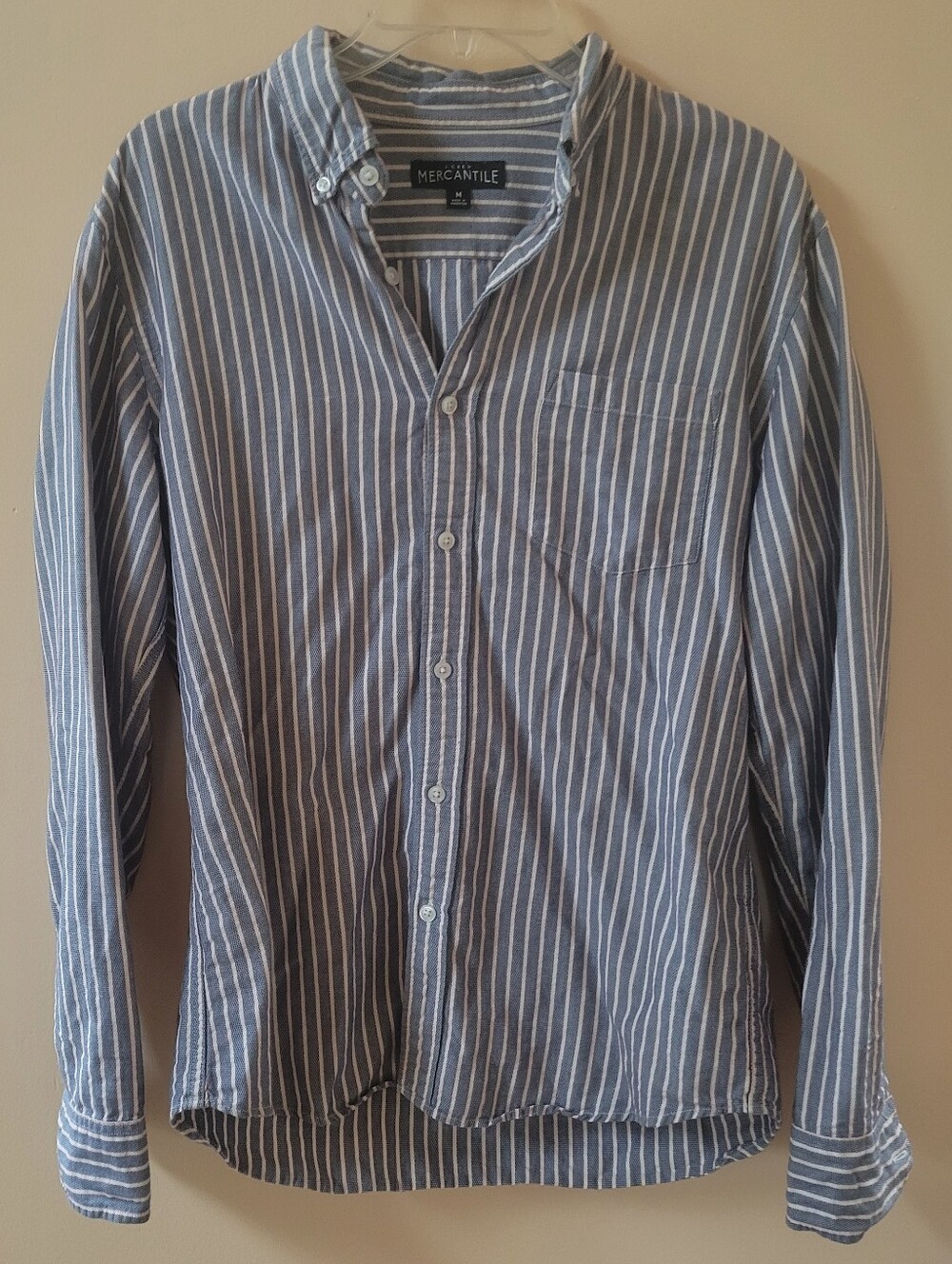 J.Crew Mens Striped Button Up Shirt